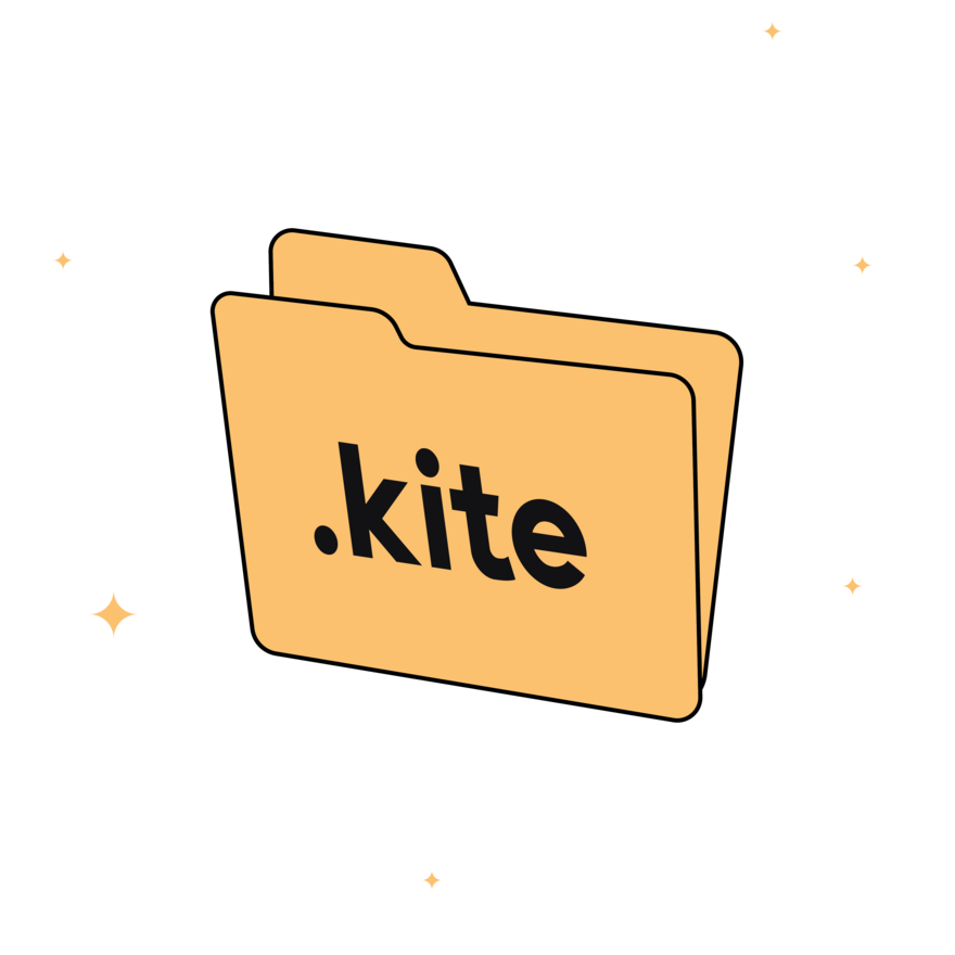 A single KITE project file moving between a tablet and a desktop computer